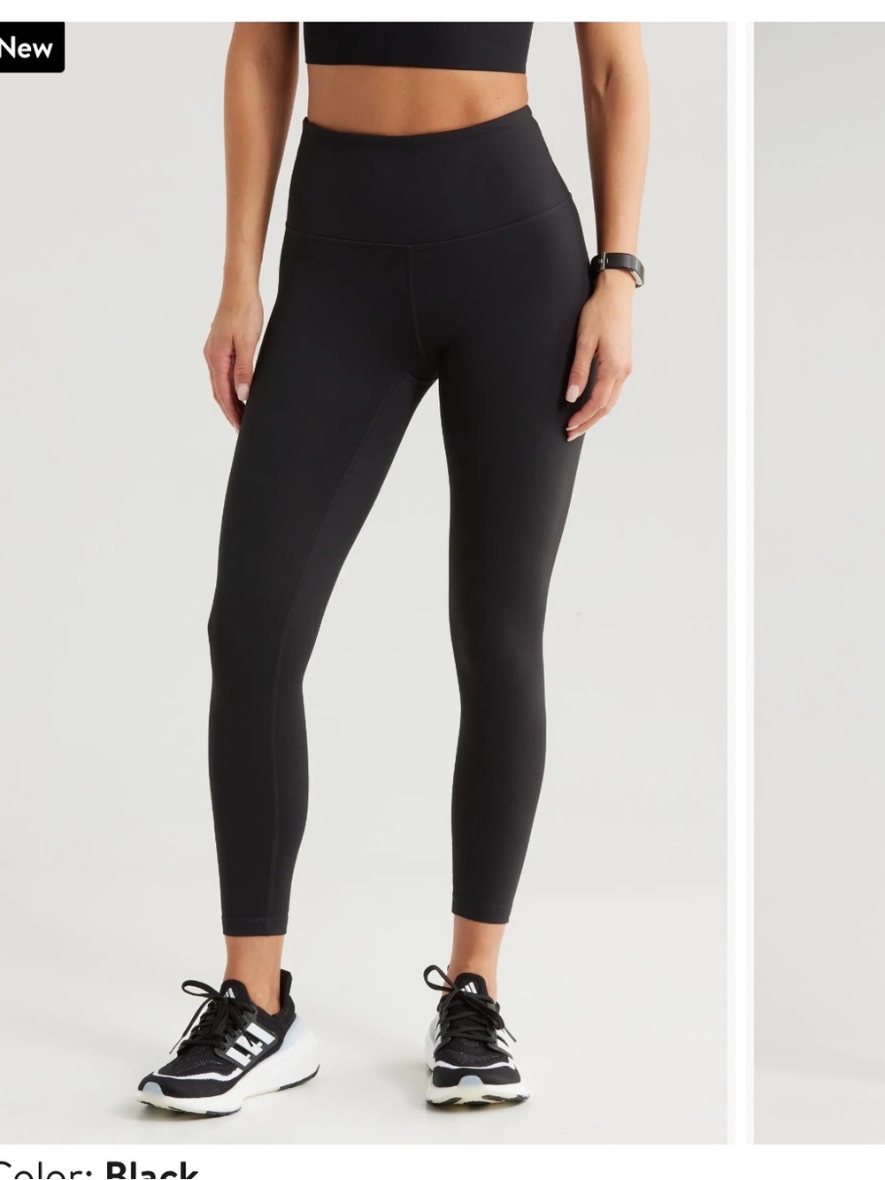 Zella Nordstrom Women’s Black Stretch Leggings Slim Fit Size M Brand New Tags - Picture 4 of 4